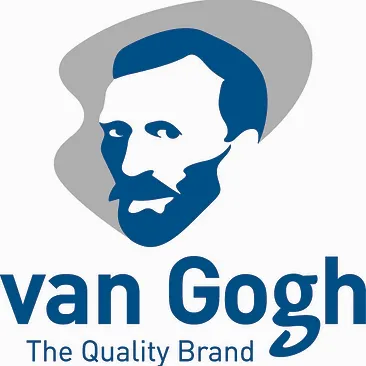 Logo de la lílea de productos para bellas artes Van Gogh de Talens, acuarelas, pinceles acuarela